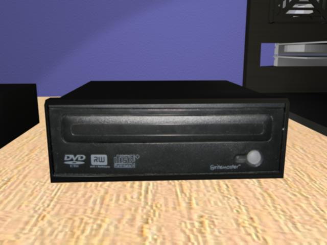 The Front of the DVD Drive