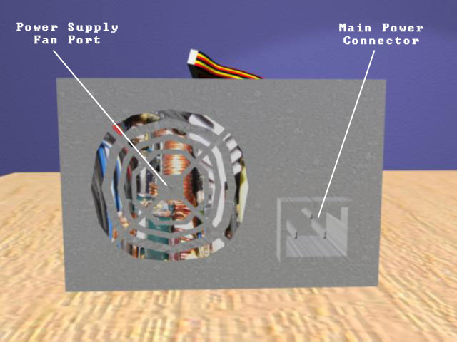 The Front of the Power Supply